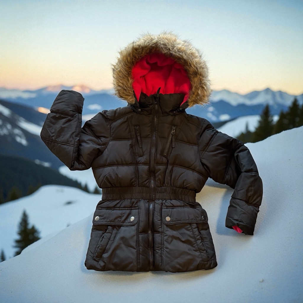 Kids Size 10/12 Us Polo Assn Snow Jacket Ski Snowboarding Winter Warm Puffer